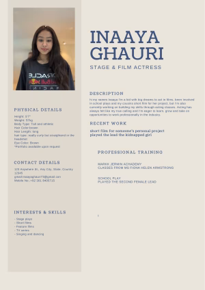 Inaaya Ghauri - Gallery Image 1