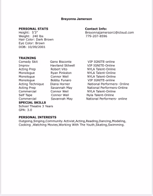 Breyonna Jamerson - Project Casting Gallery Image 1 Breyonna Jamerson - Gallery Image 1