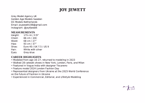 Joy Jewett - Project Casting Gallery Image 1 Joy Jewett - Gallery Image 1