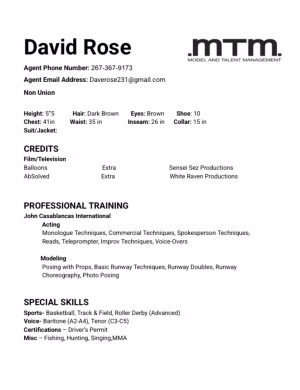 David Rose - Project Casting Gallery Image 13 David Rose - Gallery Image 13