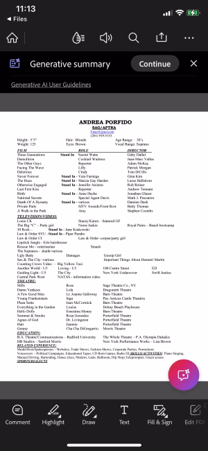 Andrea Porfido - Project Casting Gallery Image 7 Andrea Porfido - Gallery Image 7