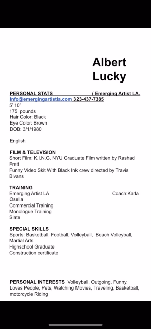 Albert Lucky - Project Casting Gallery Image 10 Albert Lucky - Gallery Image 10