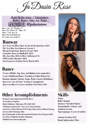 Ja’Dasia Rose - Project Casting Gallery Image 2 Ja’Dasia Rose - Gallery Image 2