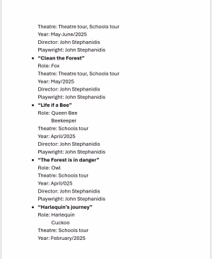 Sofia Tzani - Project Casting Gallery Image 3 Sofia Tzani - Gallery Image 3