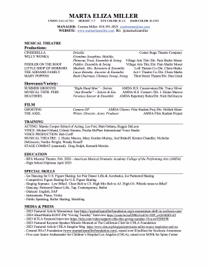 Marta Eliza Miller - Project Casting Gallery Image 12 Marta Eliza Miller - Gallery Image 12