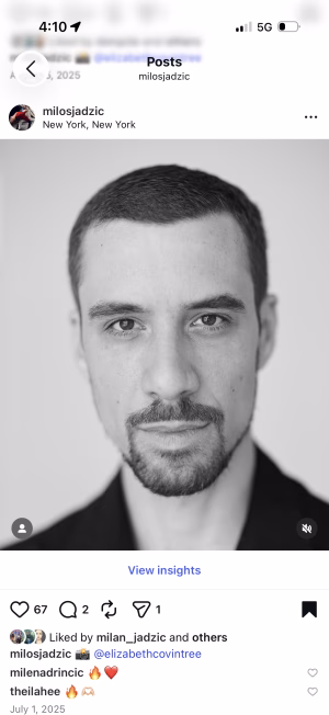 Milos Jadzic - Project Casting Gallery Image 1 Milos Jadzic - Gallery Image 1