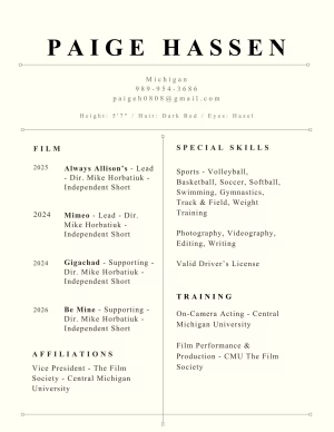 Paige Hassen - Project Casting Gallery Image 4 Paige Hassen - Gallery Image 4