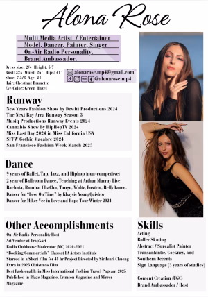 Alona Rose - Project Casting Gallery Image 4 Alona Rose - Gallery Image 4