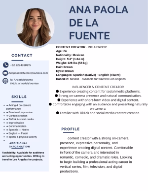 Ana de la Fuente - Project Casting Gallery Image 6 Ana de la Fuente - Gallery Image 6