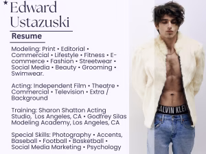Edward Ustazuski - Project Casting Gallery Image 7 Edward Ustazuski - Gallery Image 7