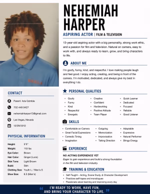 Nehemiah Harper - Project Casting Gallery Image 4 Nehemiah Harper - Gallery Image 4