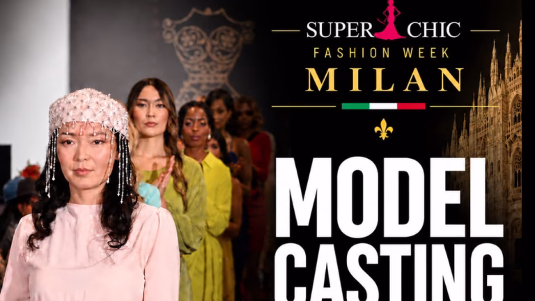 Models for Super Chic Fashion Week Milan  2026
