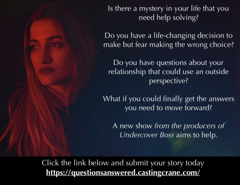 Undercover Reality Show Nationwide Open Casting Call