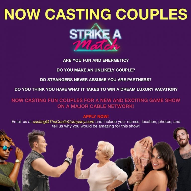New Game Show Casting Call for Fun Couples