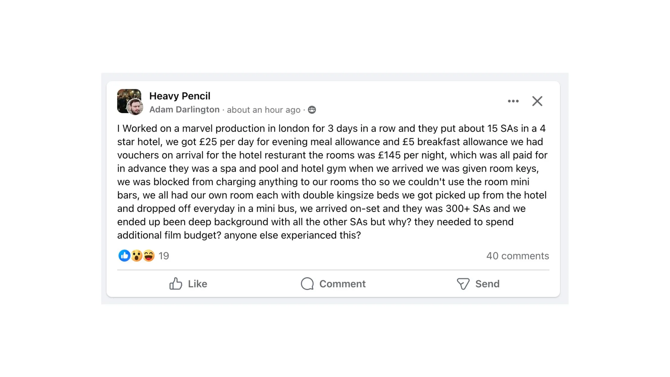 Heavy Pencil - Facebook - Marvel Background Actor