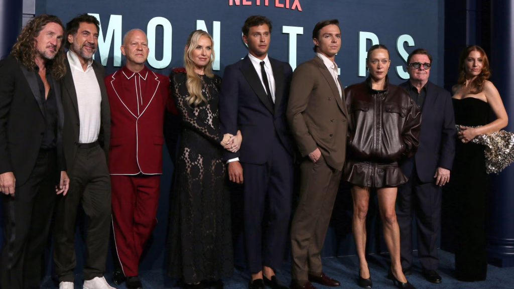 Los Angeles, USA. 16th Sep, 2024. LOS ANGELES - SEP 16: Cast at the Monsters - The Lyle and Erik Menendez Story LA Premiere at the Egyptian Theater on September 16, 2024 in Los Angeles, CA (Photo by Katrina Jordan/Sipa USA) Credit: Sipa USA/Alamy Live News